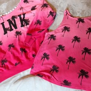 Slouchy crew and tank top set